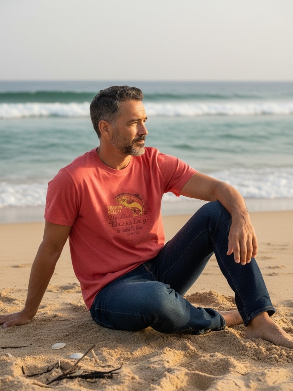 Men's Coral Graphic Tee - Fly Fiahing Tee